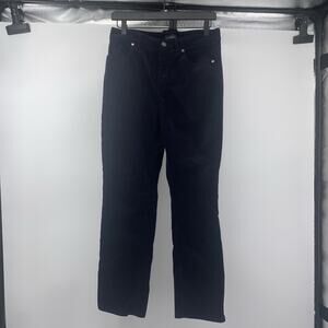 Talbots Corduroy Straight Leg Pants Womens 2P Petite Black